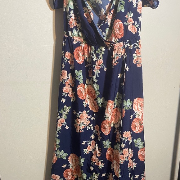 SHEIN Navy Floral Dress - Picture 3 of 5